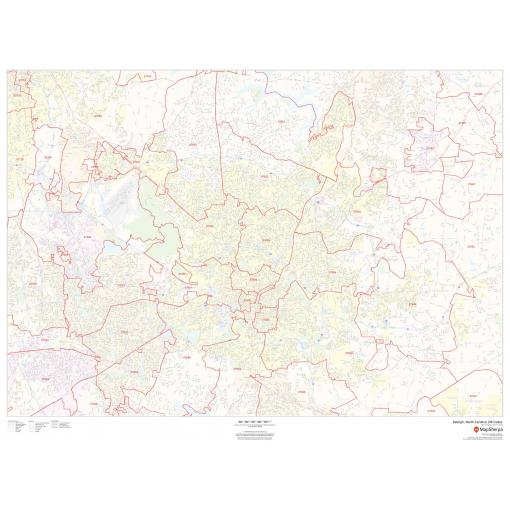Detailed map of Raleigh, North Carolina ZIP codes, featuring city boundaries, roads, and geographic details for accurate navigation and regional planning. Perfect for travelers and map enthusiasts.