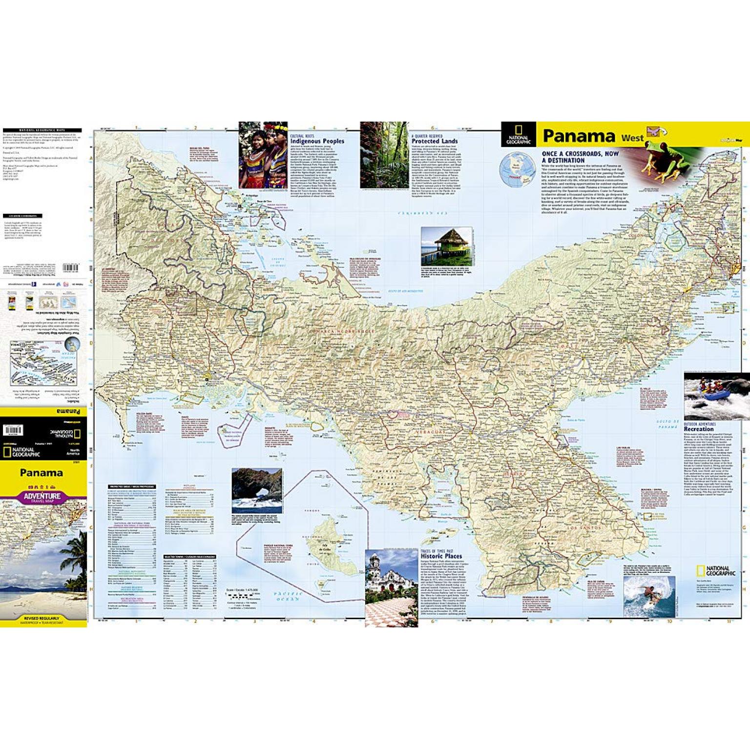 National Geographic - Panama - Adventure Folding Travel Map - Image 3