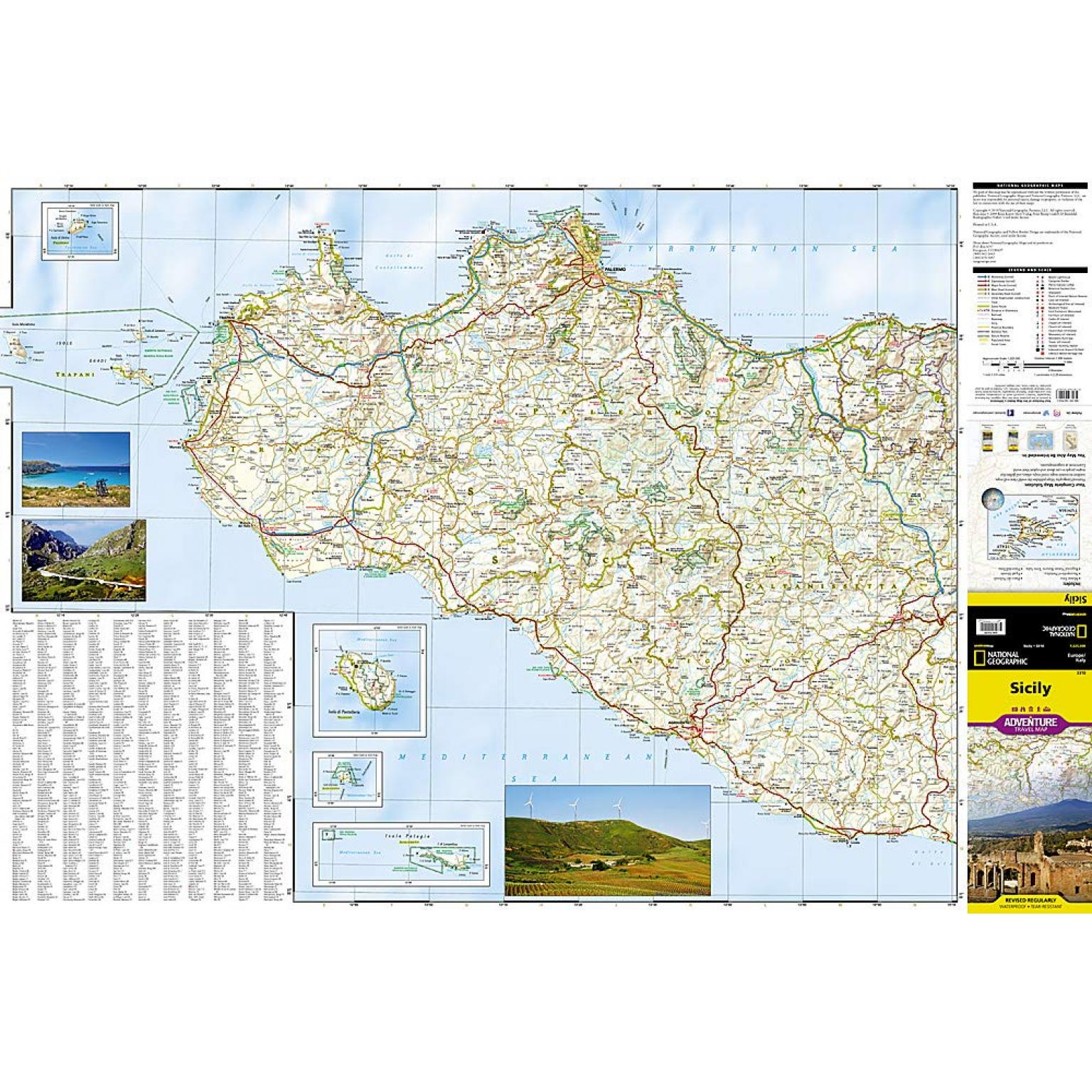 National Geographic - Sicily [Italy] - Adventure Folding Travel Map - Image 3