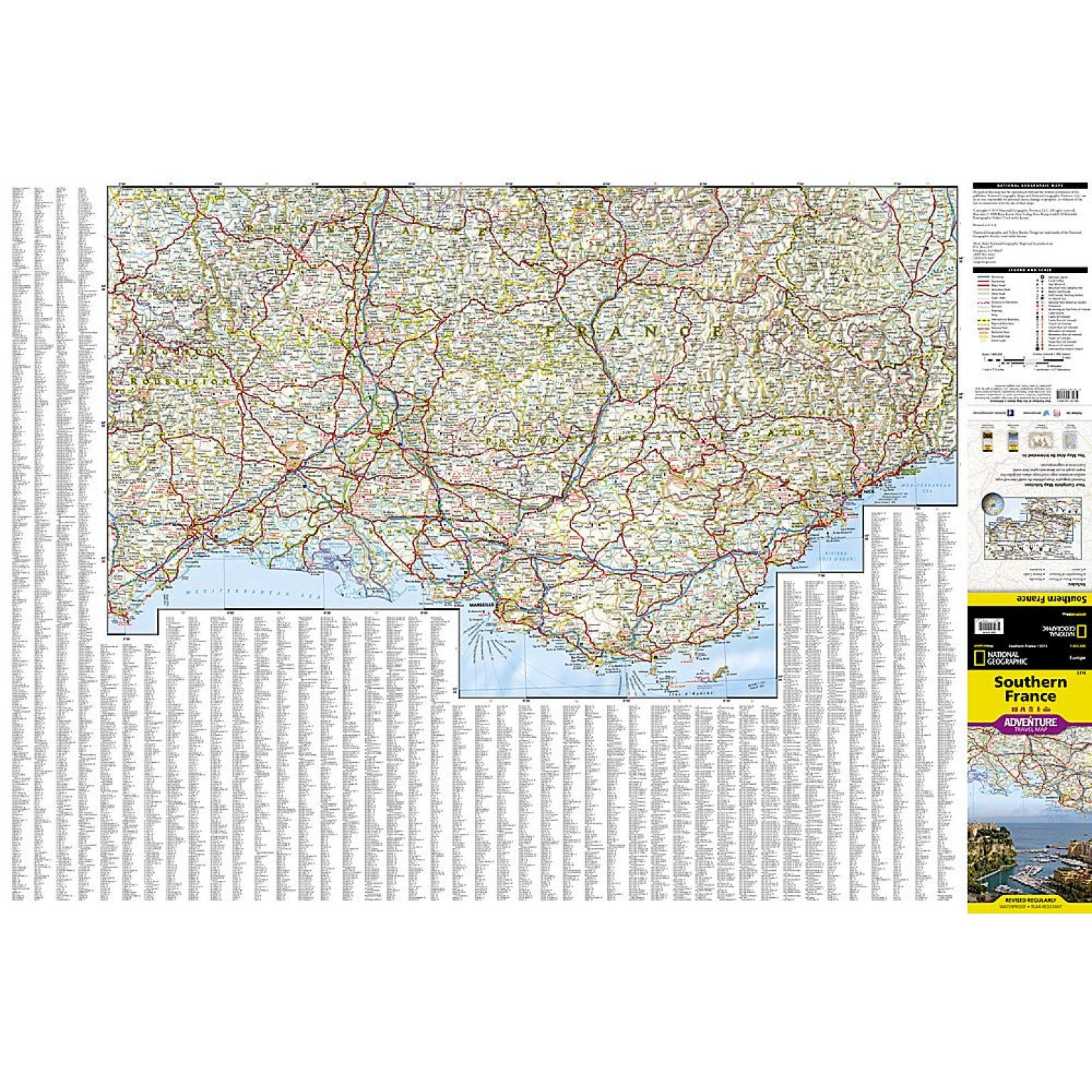 National Geographic - Southern France - Adventure Folding Travel Map - Image 3