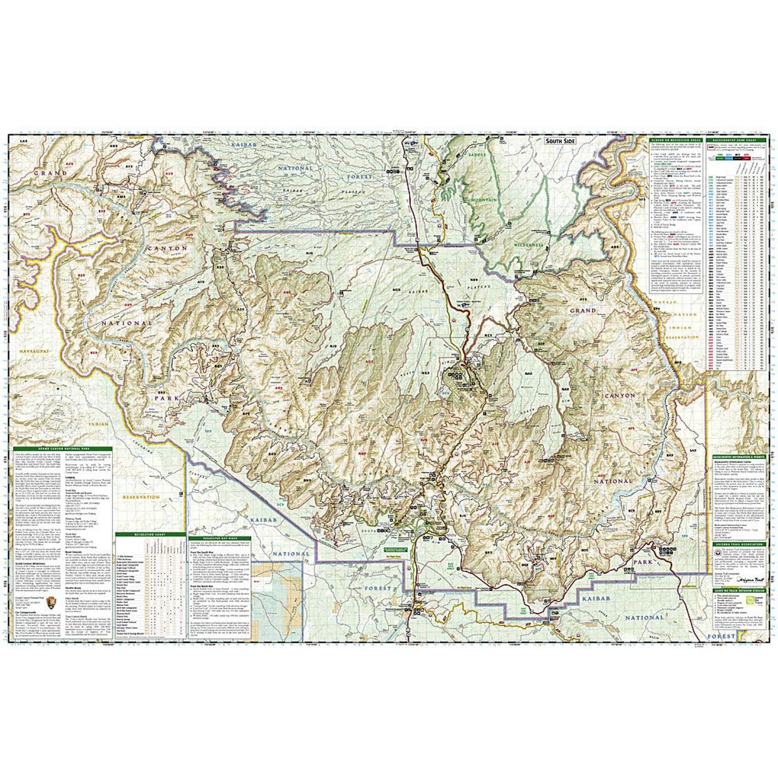National Geographic - Grand Canyon East - Trails Illustrated Folding Travel Map - Image 5