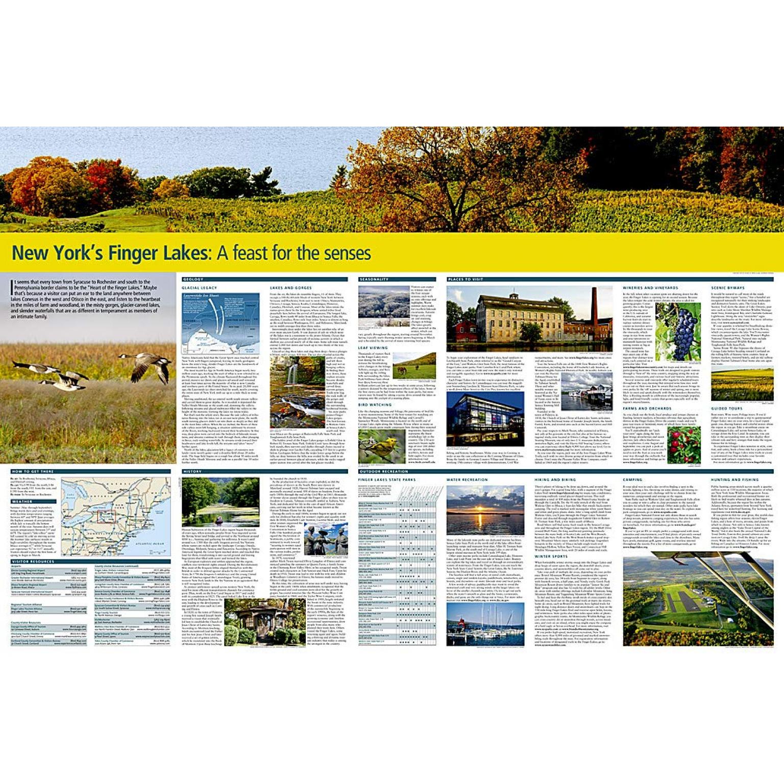 National Geographic - New York's Finger Lakes - Destination Folding Travel Map - Image 5