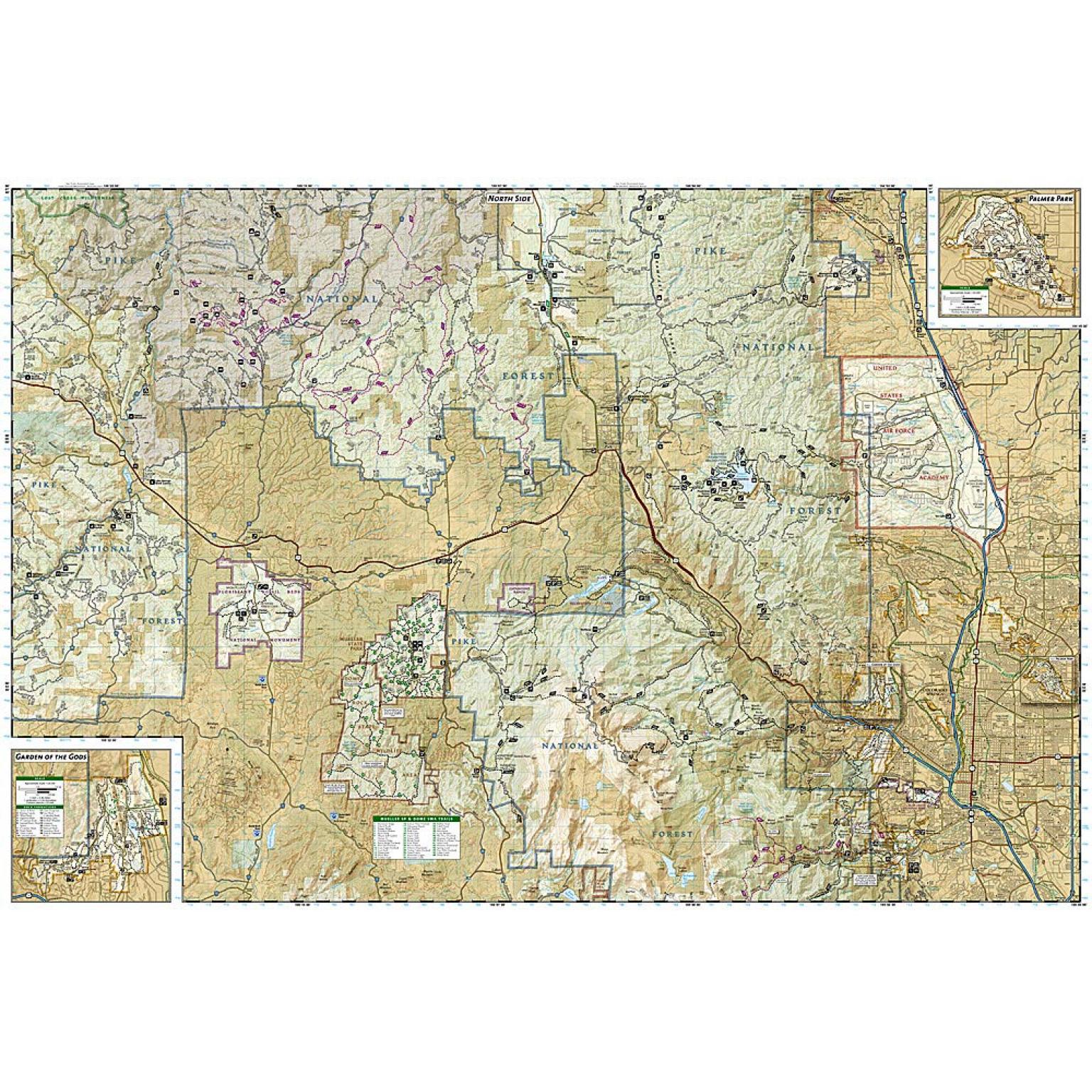 National Geographic - Pikes Peak, Cañon City - Trails Illustrated Folding Travel Map - Image 4
