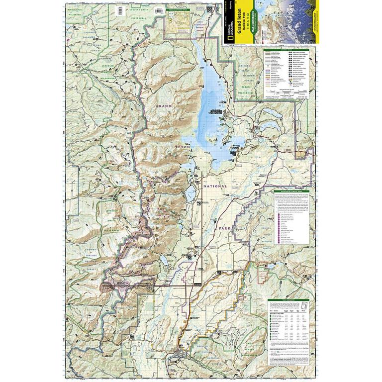 National Geographic - Grand Teton National Park - Trails Illustrated Folding Travel Map - Image 4