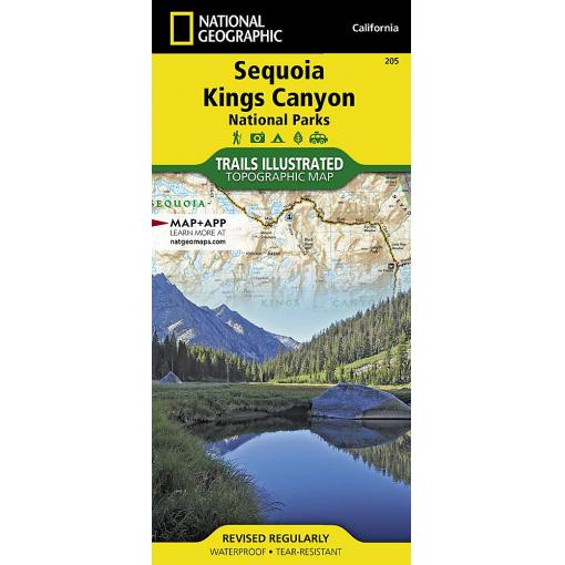 National Geographic - Sequoia and Kings Canyon National Parks - Trails Illustrated Folding Travel Map - Image 2
