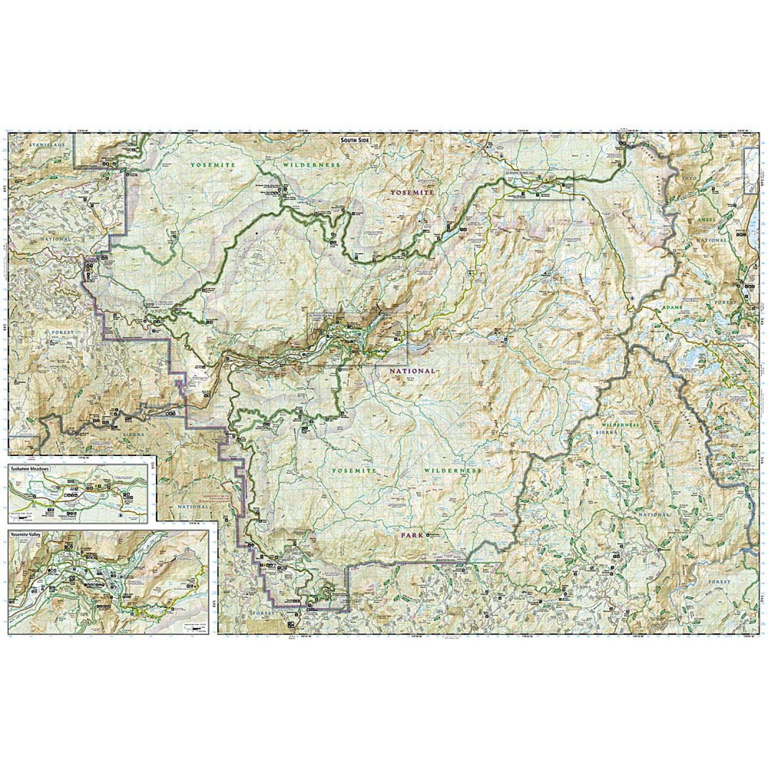 National Geographic - Yosemite National Park - Trails Illustrated Folding Travel Map - Image 4
