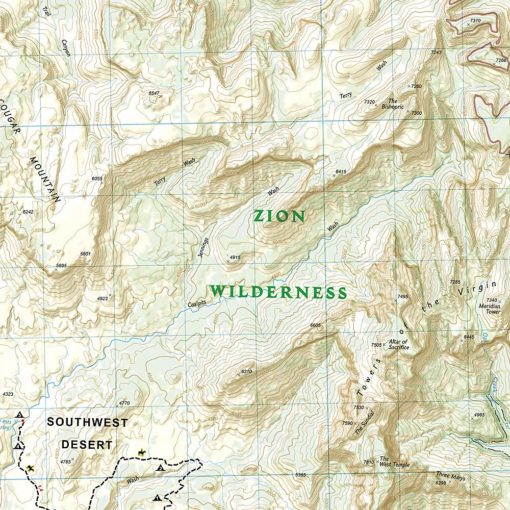 National Geographic - Zion National Park - Trails Illustrated Folding Travel Map - Image 3
