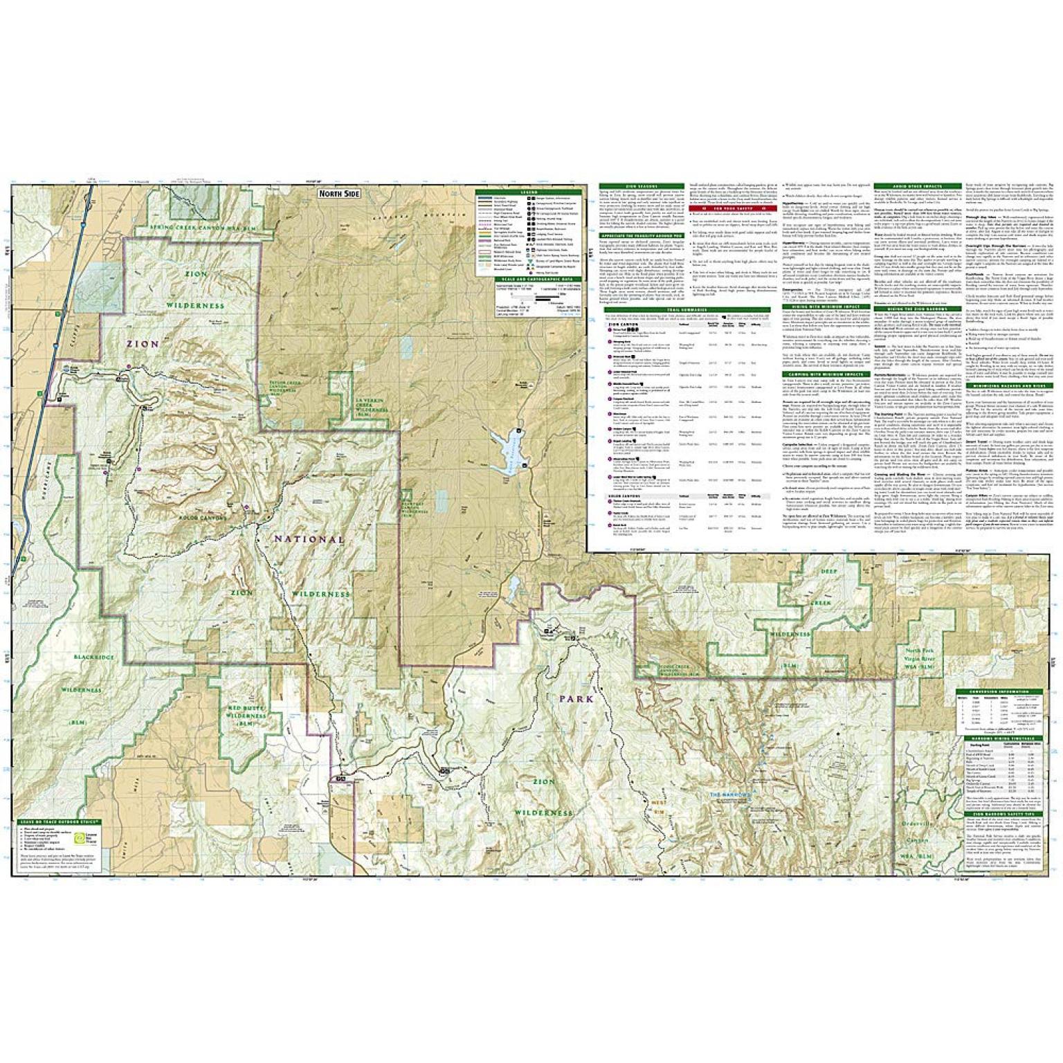 National Geographic - Zion National Park - Trails Illustrated Folding Travel Map - Image 5