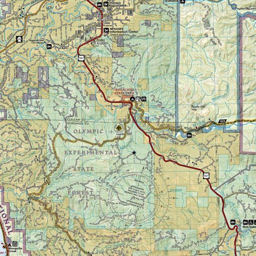 National Geographic - Olympic National Park - Trails Illustrated Folding Travel Map - Image 3