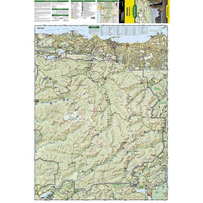 National Geographic - Olympic National Park - Trails Illustrated Folding Travel Map - Image 4