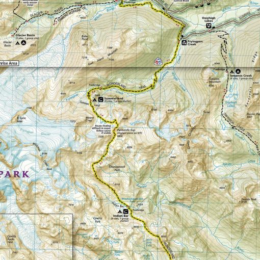 National Geographic - Mt Rainier National Park - Trails Illustrated Folding Travel Map - Image 4