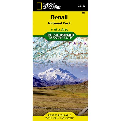 Naitonal Geographic - Denali National Park - Trails Illustrated Folding Travel Map - Image 2