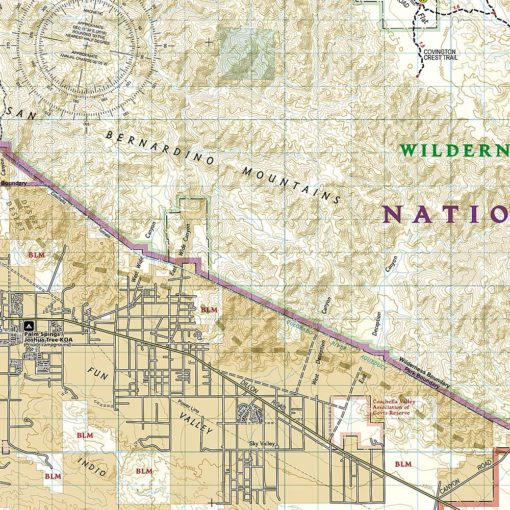 National Geographic - Joshua Tree National Park - Trails Illustrated Folding Travel Map - Image 3