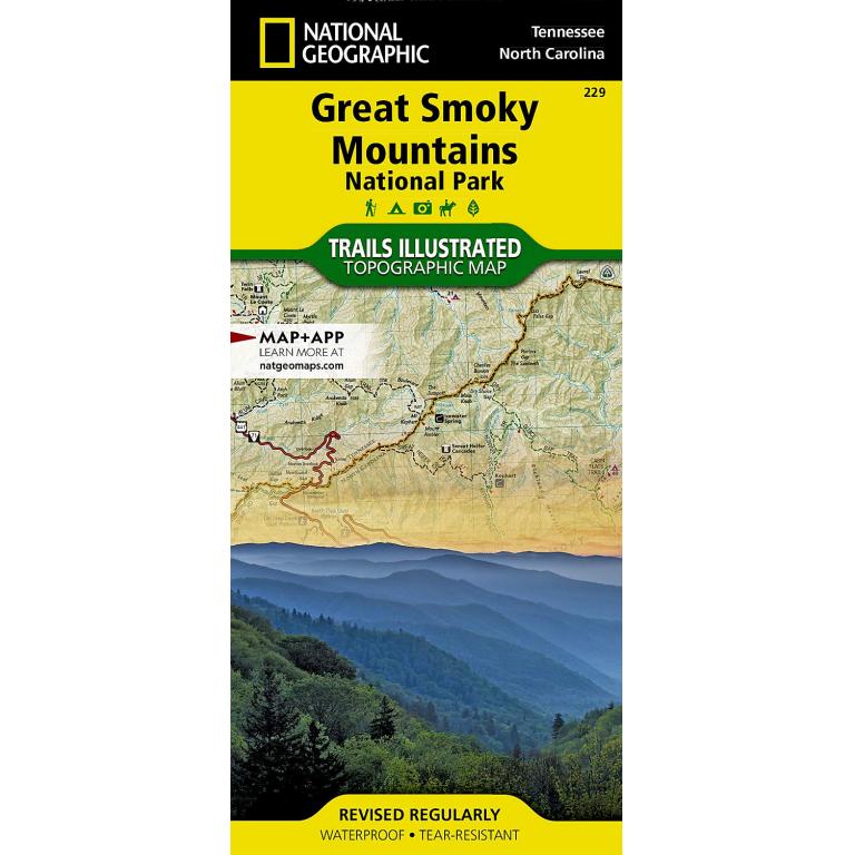 National Geographic - Great Smoky Mountain National Park - Trails Illustrated Folding Travel Map - Image 2