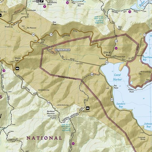 National Geographic - Virgin Islands National Park - Trails Illustrated Folding Travel Map - Image 3