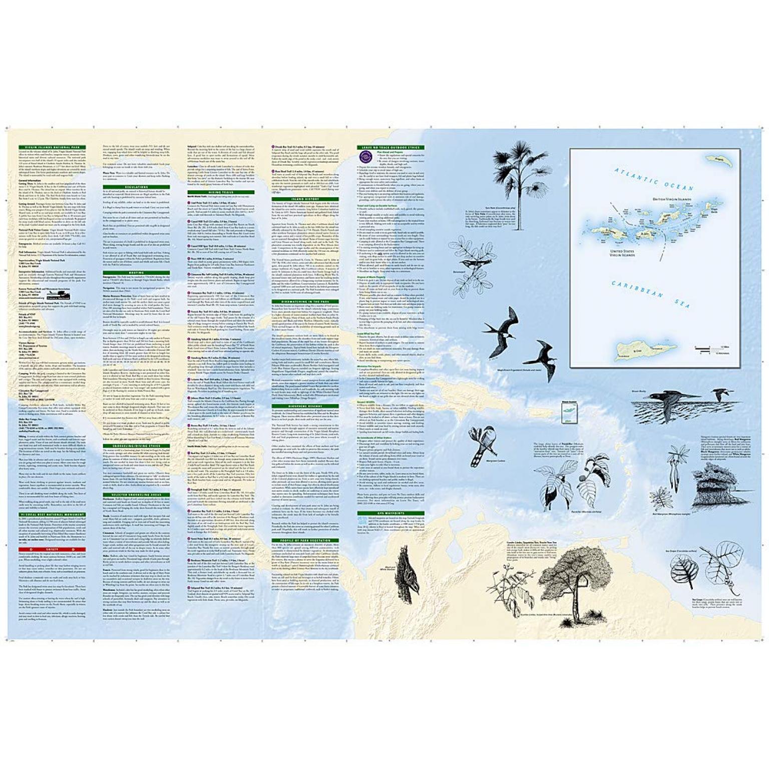 National Geographic - Virgin Islands National Park - Trails Illustrated Folding Travel Map - Image 5