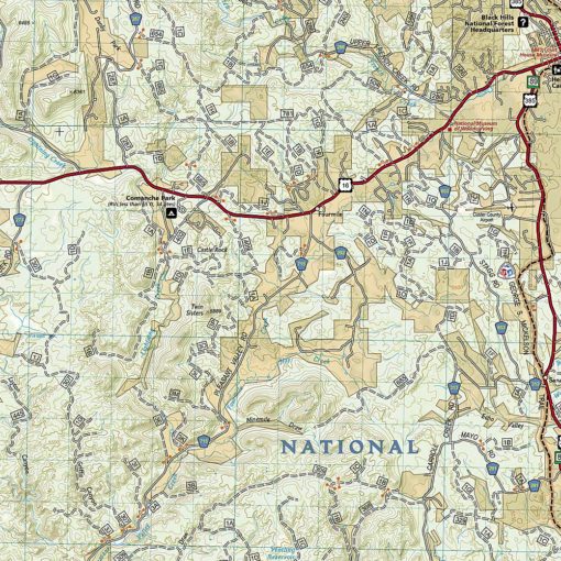 National Geographic - Black Hills South [Black Hills National Forest] - Trails Illustrated Folding Travel Map - Image 3