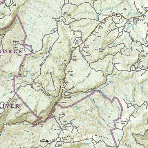 National Geographic - New River Gorge National River - Trails Illustrated Folding Travel Map - Image 3