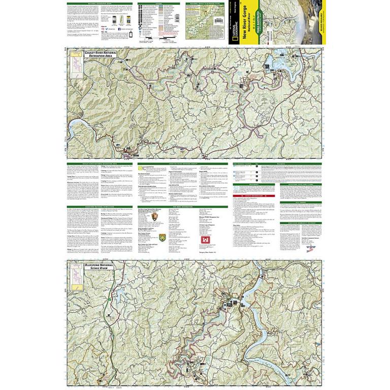 National Geographic - New River Gorge National River - Trails Illustrated Folding Travel Map - Image 4