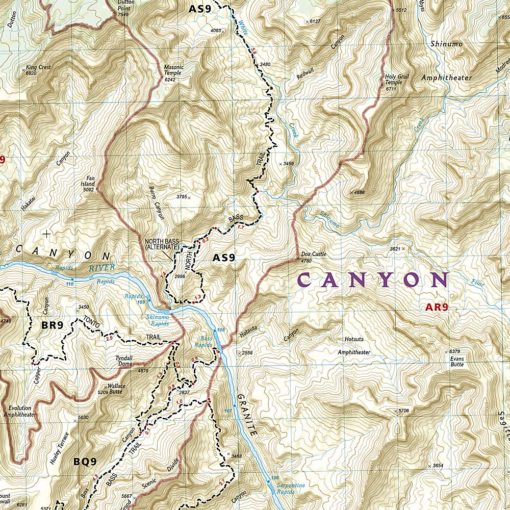 National Geographic - Grand Canyon North and South Rims - Trails Illustrated Folding Travel Map - Image 3