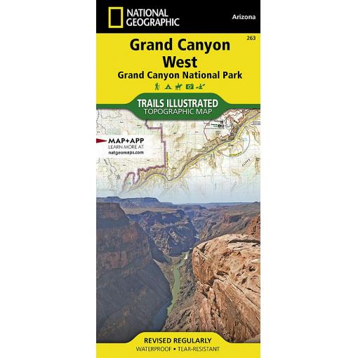 National Geographic - Grand Canyon West - Trails Illustrated Folding Travel Map - Image 2