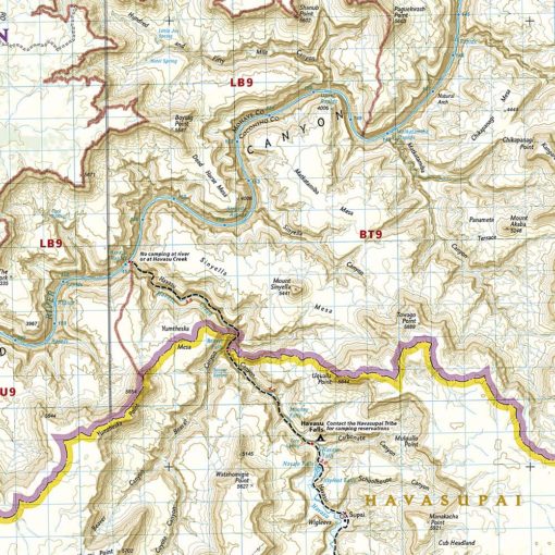 National Geographic - Grand Canyon West - Trails Illustrated Folding Travel Map - Image 3