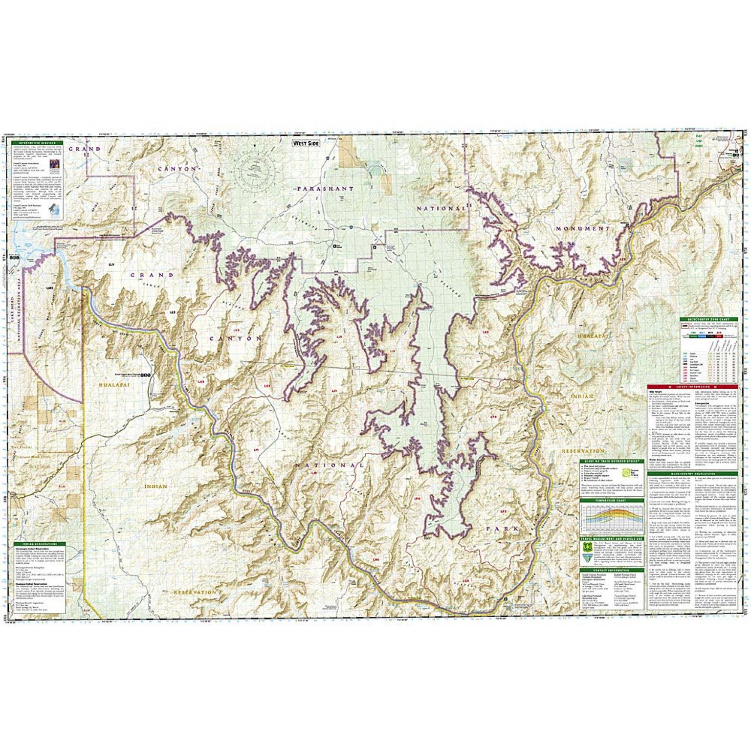 National Geographic - Grand Canyon West - Trails Illustrated Folding Travel Map - Image 5