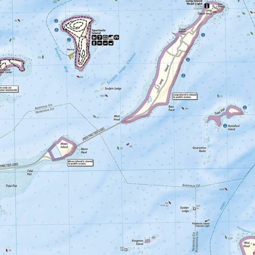 National Geographic - Boston Harbor Islands National Recreation Area - Trails Illustrated Folding Travel Map - Image 3