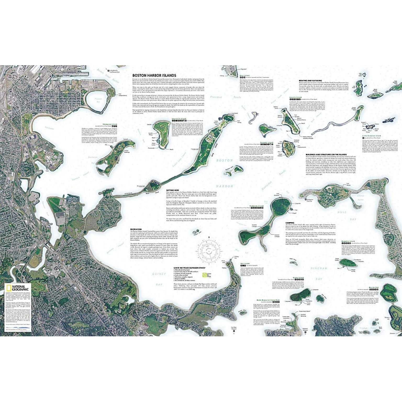 National Geographic - Boston Harbor Islands National Recreation Area - Trails Illustrated Folding Travel Map - Image 5