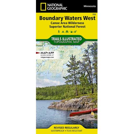 National Geographic - Boundary Waters West [Canoe Area Wilderness, Superior National Forest] - Trails Illustrated Folding Travel Map - Image 2