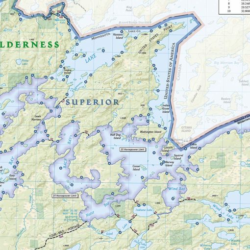 National Geographic - Boundary Waters West [Canoe Area Wilderness, Superior National Forest] - Trails Illustrated Folding Travel Map - Image 3