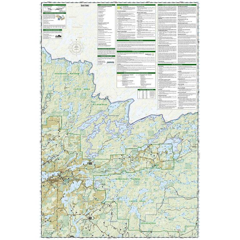 National Geographic - Boundary Waters West [Canoe Area Wilderness, Superior National Forest] - Trails Illustrated Folding Travel Map - Image 5