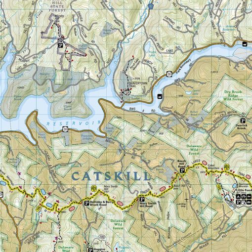 National Geographic - Catskill Park - Trails Illustrated Folding Travel Map - Image 3