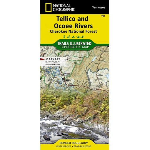 National Geographic - Tellico and Ocoee Rivers [Cherokee National Forest] - Trails Illustrated Folding Travel Map - Image 2