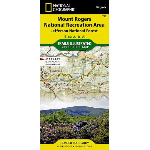 National Geographic - Mount Rogers National Recreation Area [Jefferson National Forest] - Trails Illustrated Folding Travel Map - Image 2