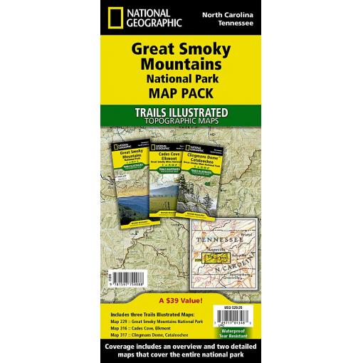National Geographic - Great Smoky Mountains [Map Pack Bundle] - Trails Illustrated Folding Travel Map - Image 2