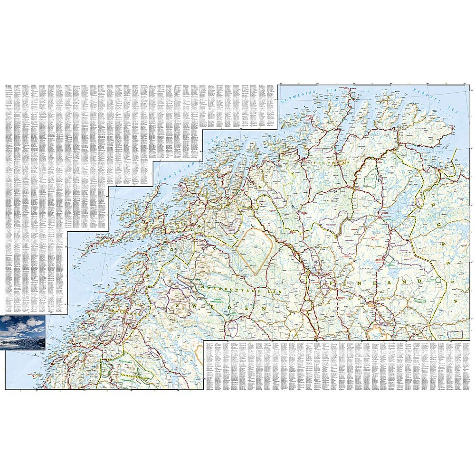 National Geographic - Finland and Northern Scandinavia - Adventure Folding Travel Map - Image 4