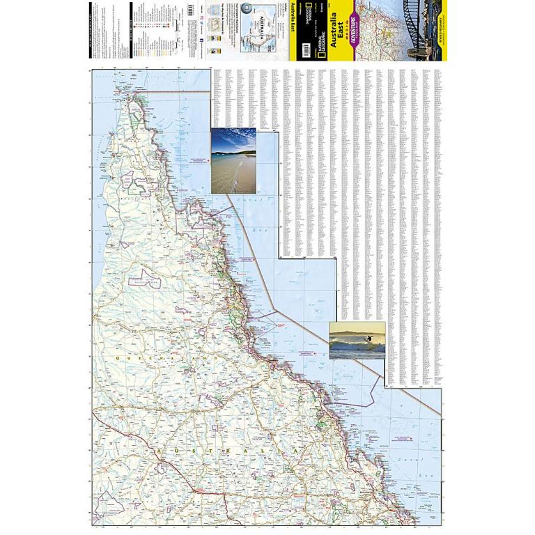 National Geographic - Australia East - Adventure Folding Travel Map - Image 3
