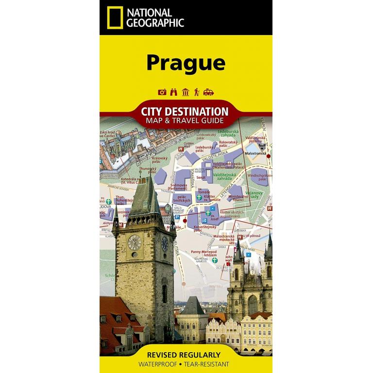 National Geographic - Prague - City Destination Folding Travel Map - Image 2