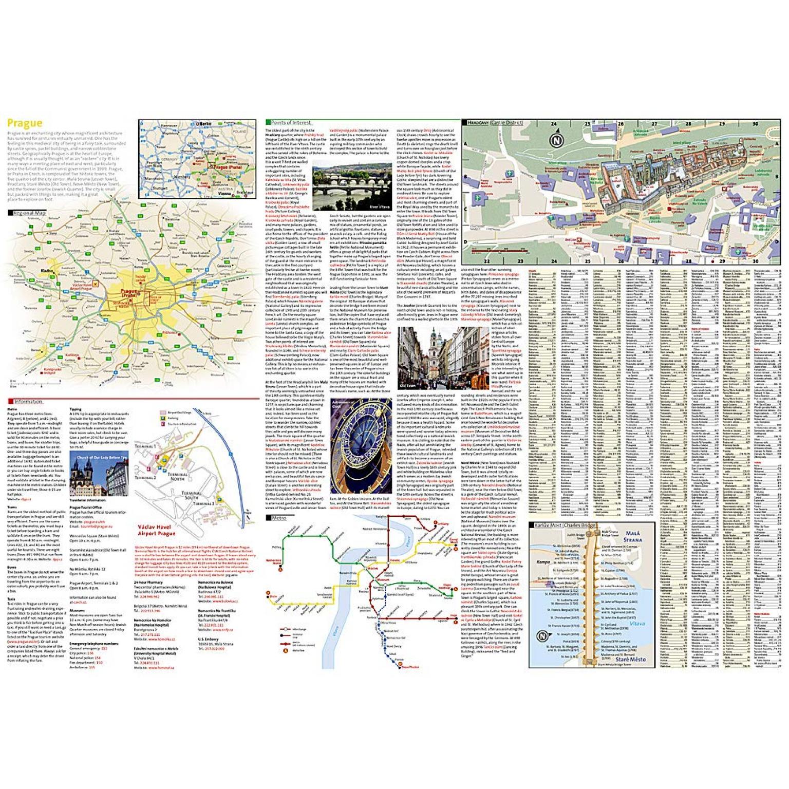 National Geographic - Prague - City Destination Folding Travel Map - Image 4