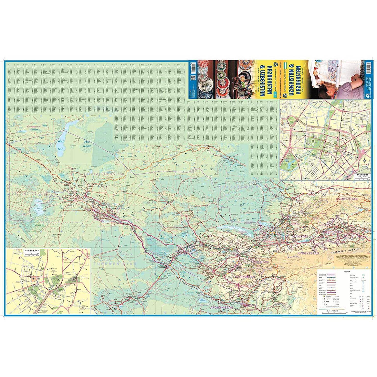 ITMB - Kazakhstan and Uzbekistan - Folding Travel Map - Image 2