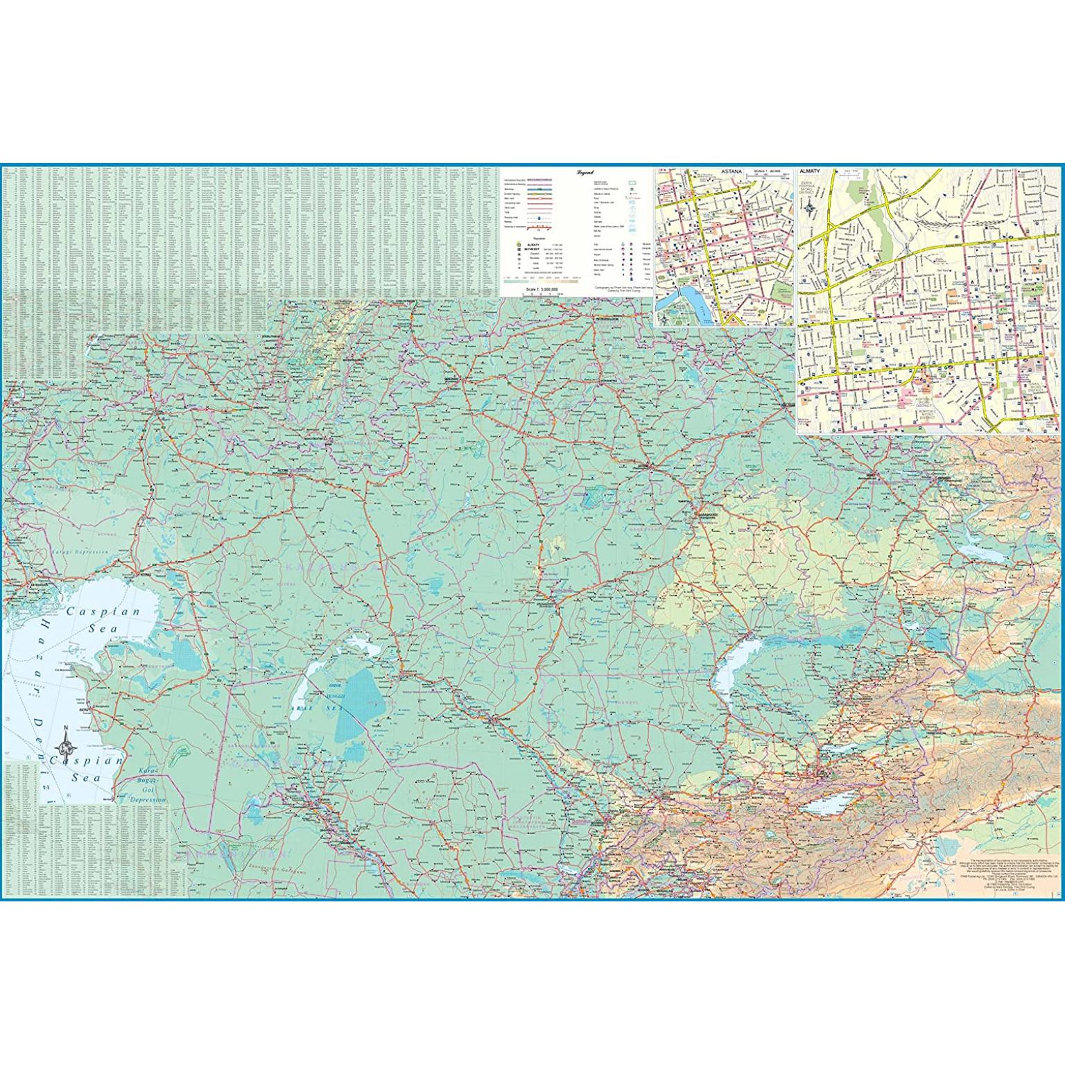 ITMB - Kazakhstan and Uzbekistan - Folding Travel Map - Image 3