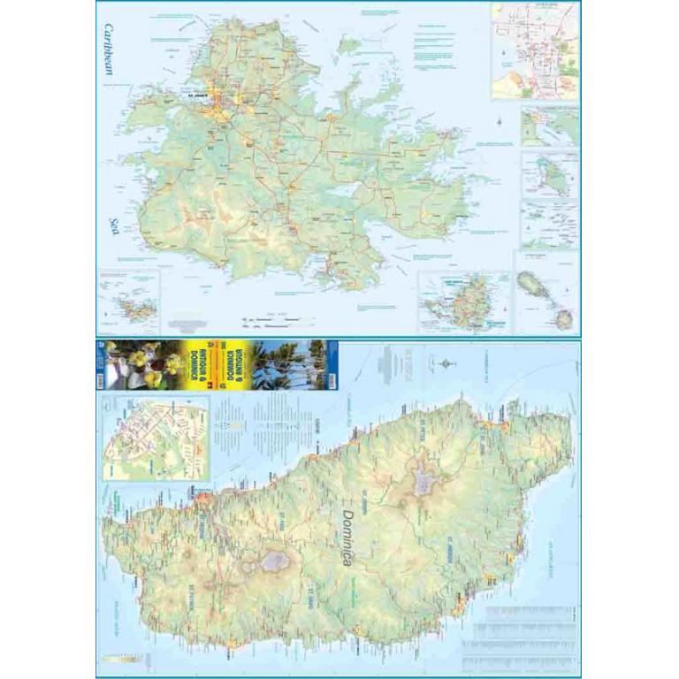 ITMB - Antigua, St. Kitts & Nevis - Folding Travel Map - Image 3