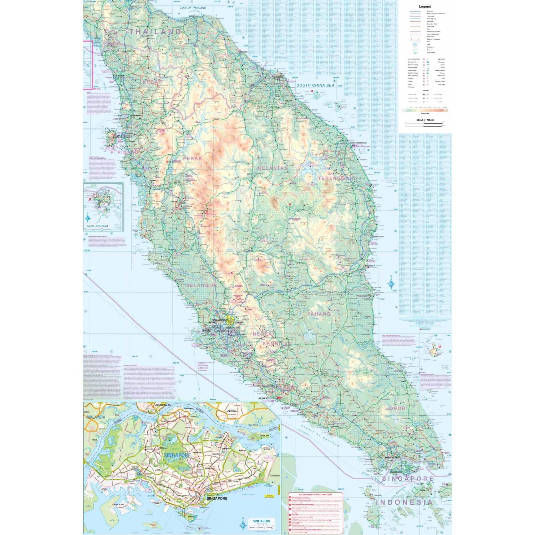 ITMB - Kuala Lumpur & Malay Peninsula - Folding Travel Map - Image 3
