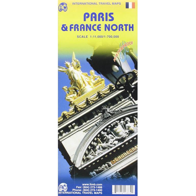 ITMB - Paris and France North - Folding Travel Map - Image 2