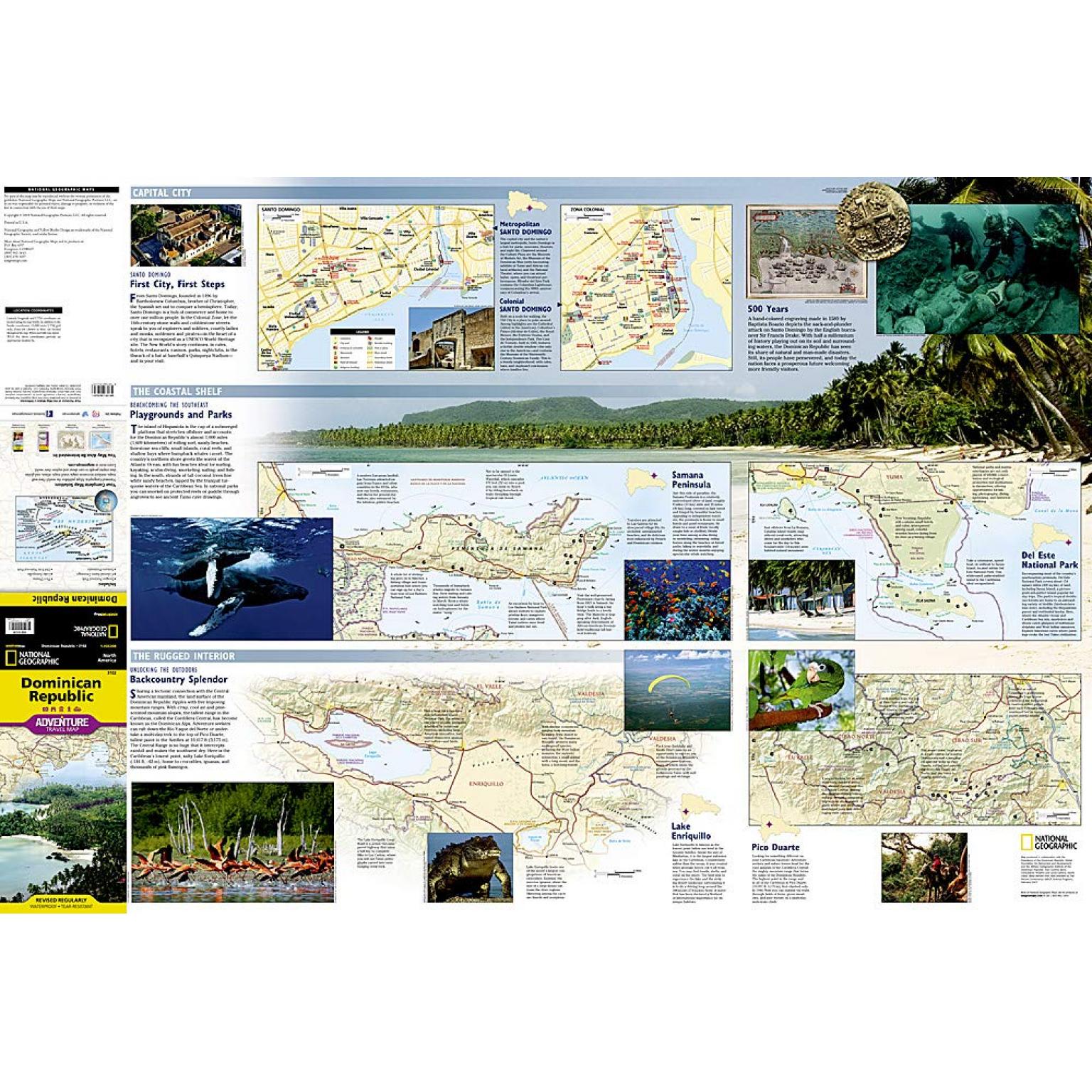 National Geographic - Dominican Republic - Adventure Folding Travel Map - Image 3