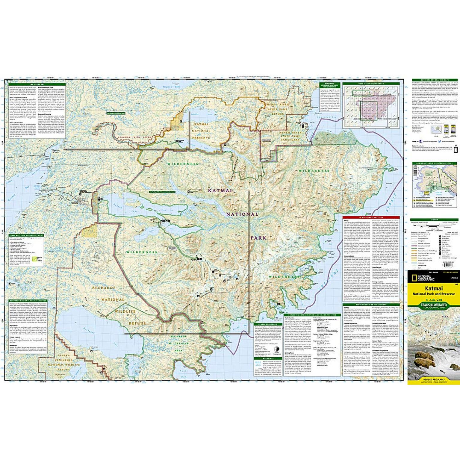 National Geographic - Katmai National Park & Preserve - Folding Travel Map - Image 4