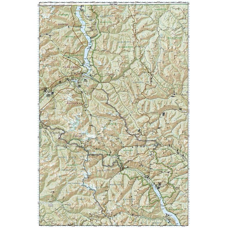 National Geographic - North Cascades National Park - Trails Illustrated Folding Travel Map - Image 5