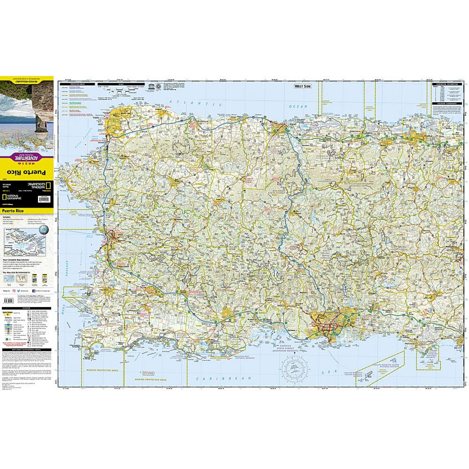National Geographic - Puerto Rico - Adventure Folding Travel Map - Image 3