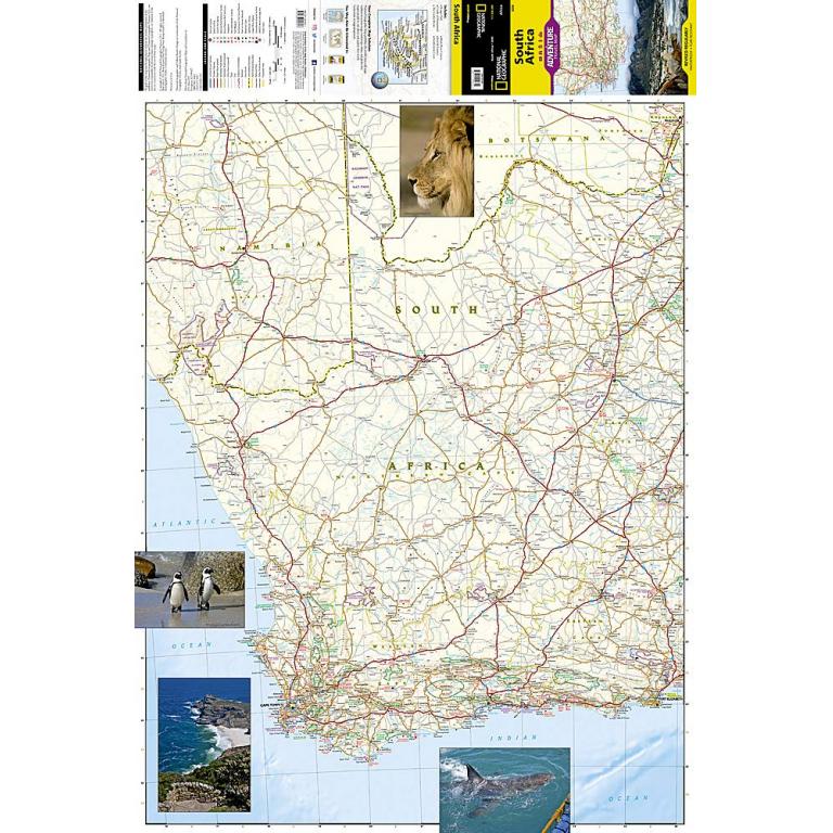 National Geographic - South Africa - Adventure Folding Travel Map - Image 3